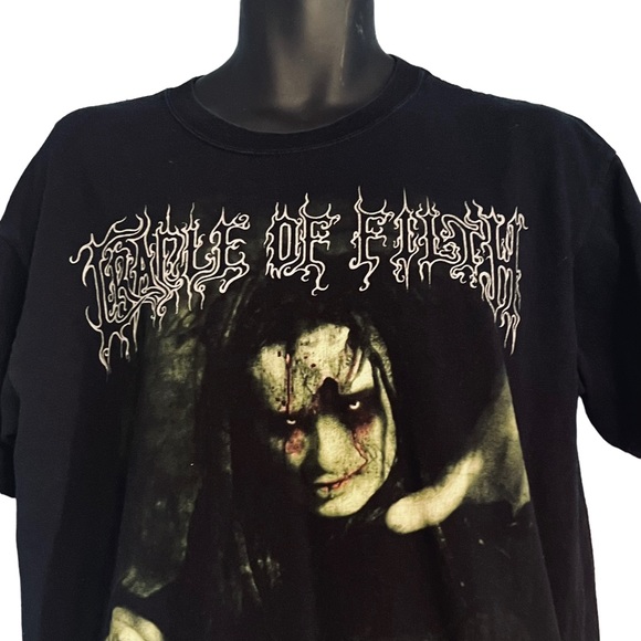 Cradle of Filth RARE VINTAGE USA VIP Tour Concert 2007 T-Shirt Black Size Large - Picture 2 of 8